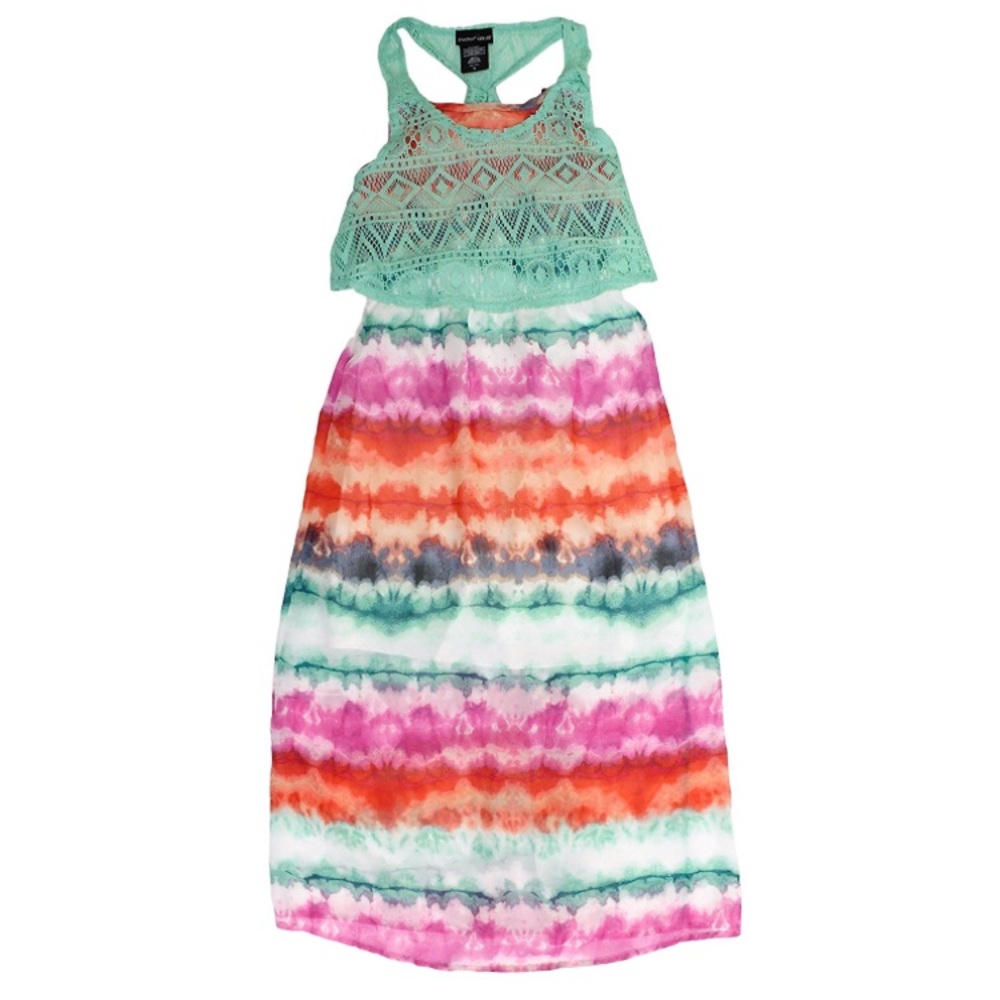 Tie-die Colorful Summer Maxi Dress